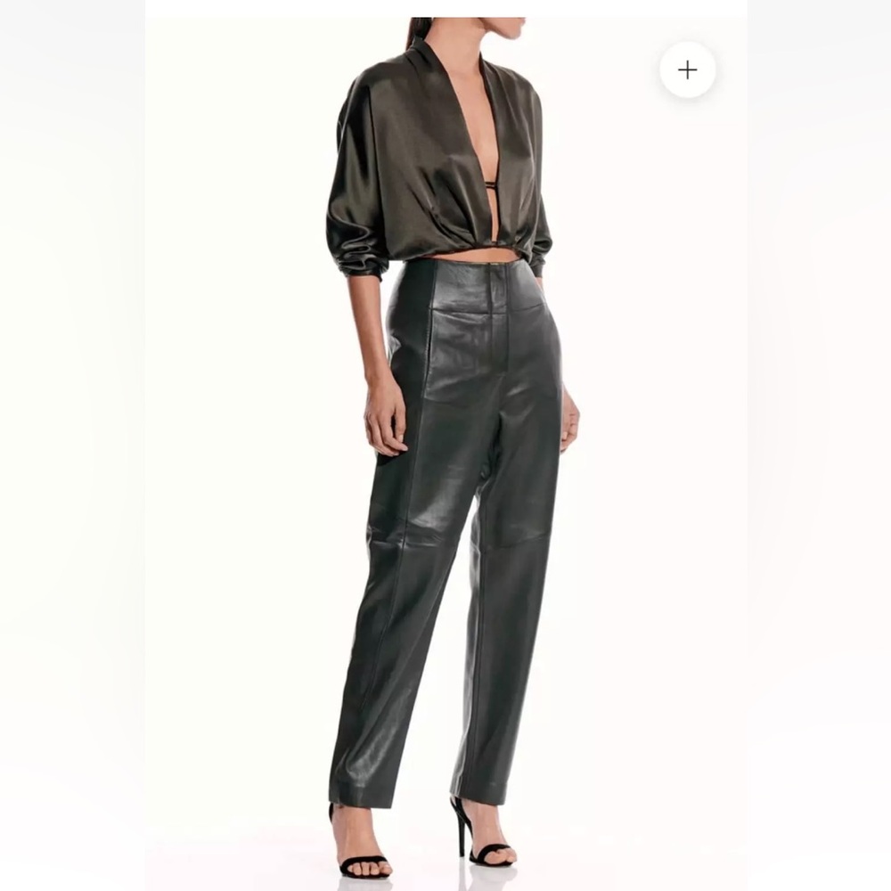 THE SEI lambskin trousers, NWOT, Sz. 2 - Picture 2 of 9